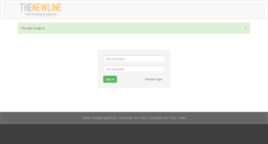 Desktop Screenshot of my.thenewline.com