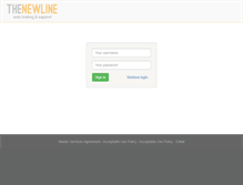 Tablet Screenshot of my.thenewline.com